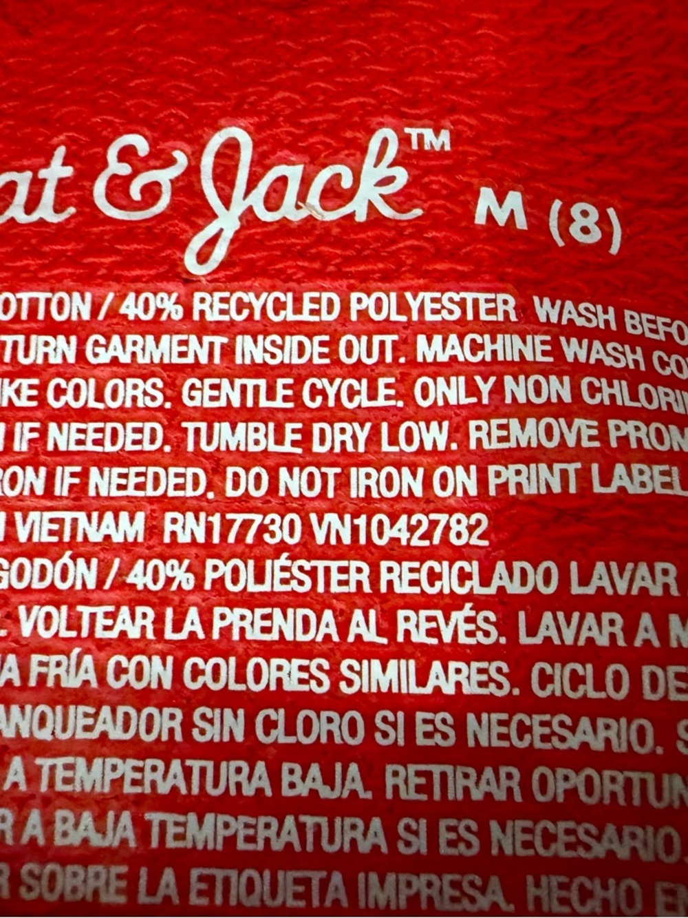 Cat & Jack Bright Red Heart Ruffle Tunic - Picture 3 of 5